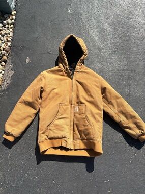 Carhartt Brown Utility Work Insulated Jacket Boys XL (18-20)